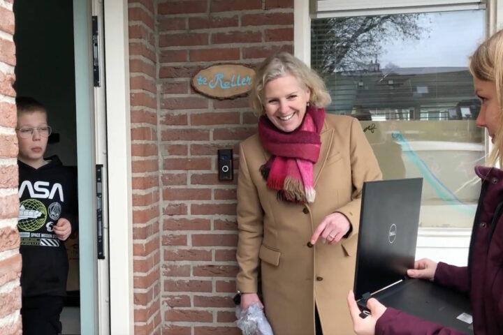 Leerlingen maken video Pallas promotietour